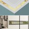 30 Pieces Acrylic Mirror Wall Stickers Mirror Decals Peel and Stick Mirror Tiles Border DIY Adhesive Wall Decor Stickers for Living Room Home Background Decor (Gold)